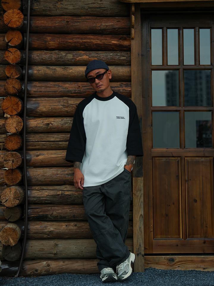 LAPRIMA CONTRAST 3/4 LS TEE