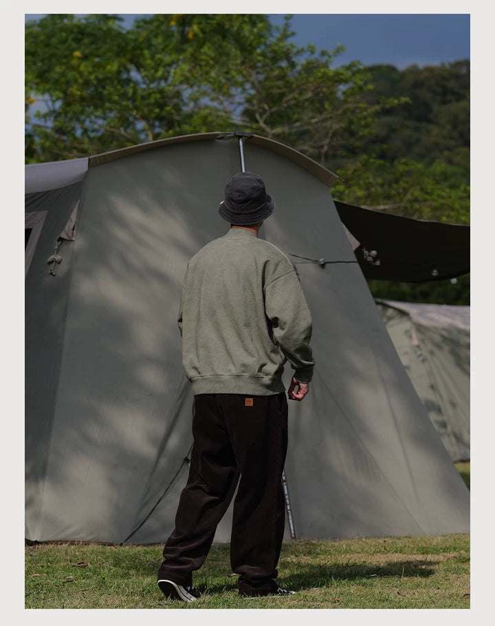 Henley Half-Zip Sweatshirt