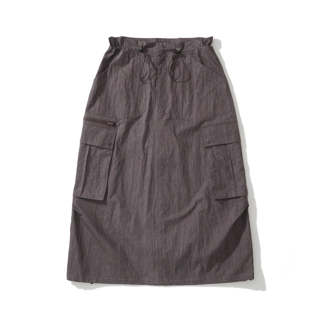 Acid Wash Cargo Skirt