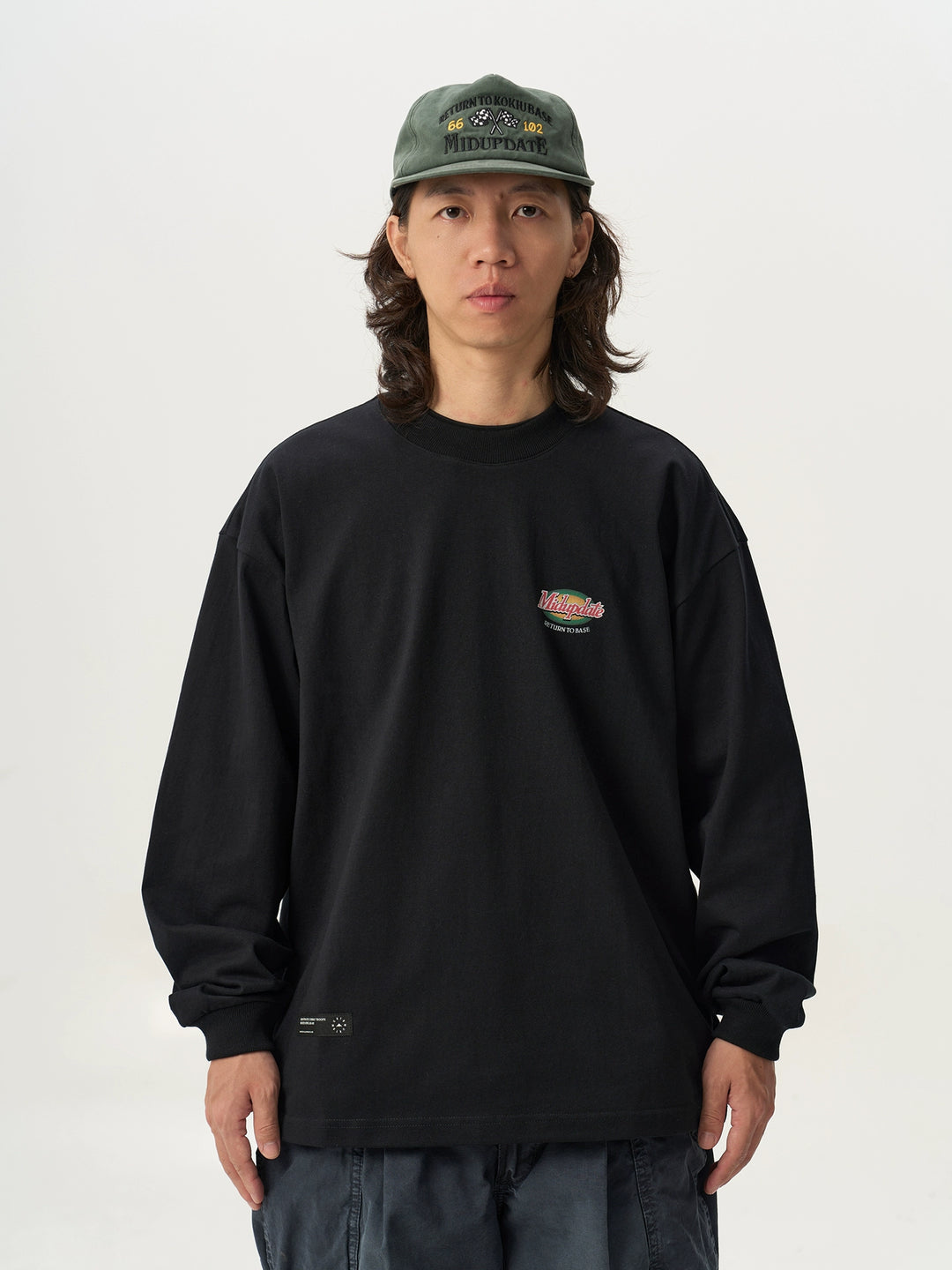 Logo Contrast Motif Print Tee