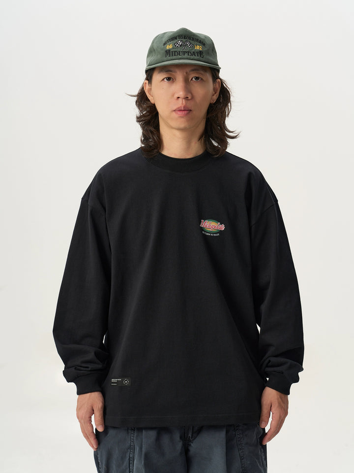 Logo Contrast Motif Print Tee