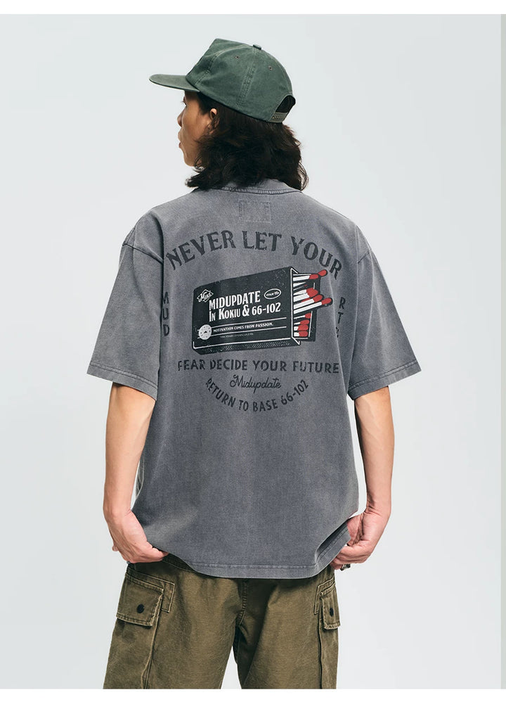 MU540 Vintage Wash Casual Matchbox Tee
