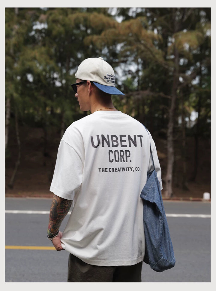 Distressed Print Pocket Tee