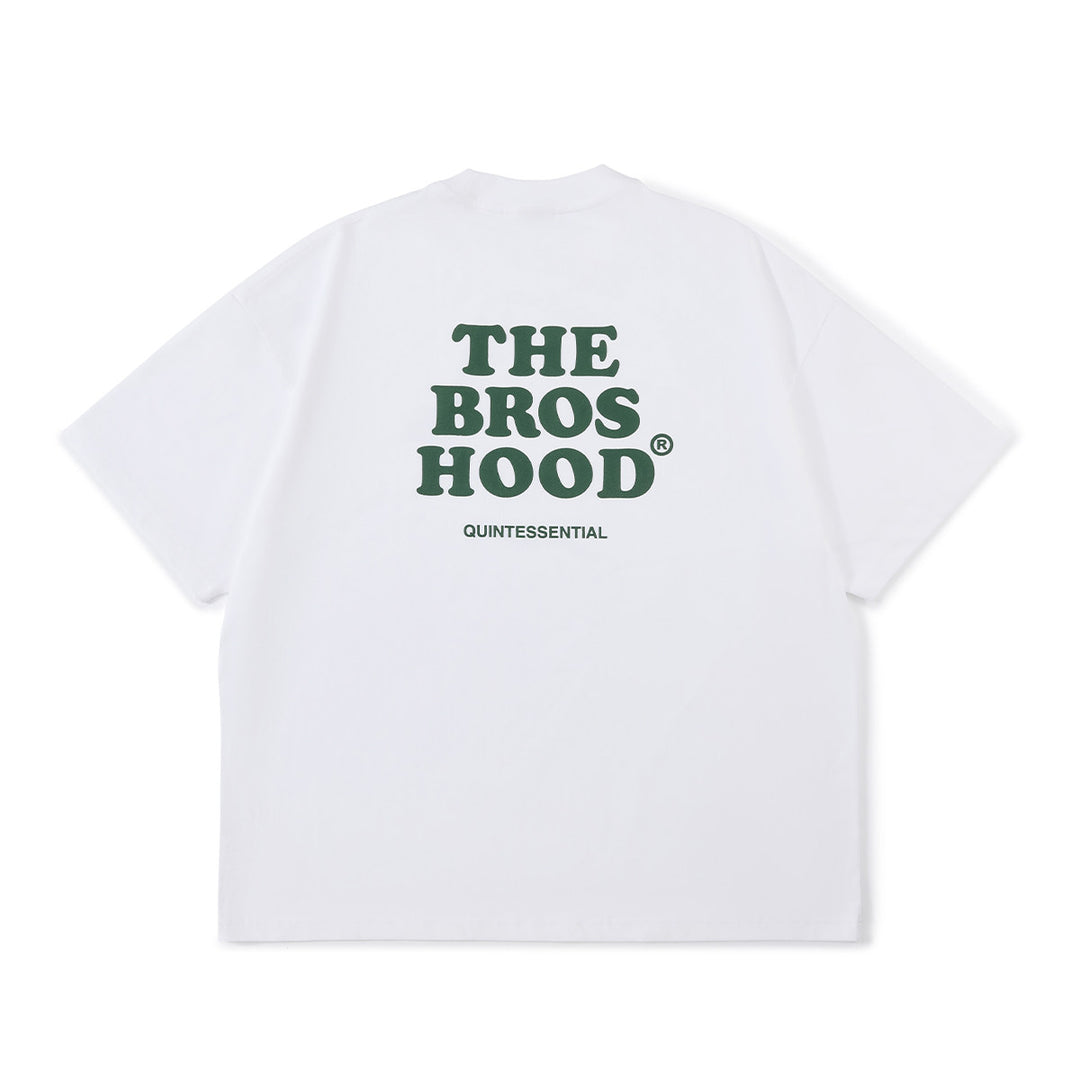 Suede Print Logo Tee