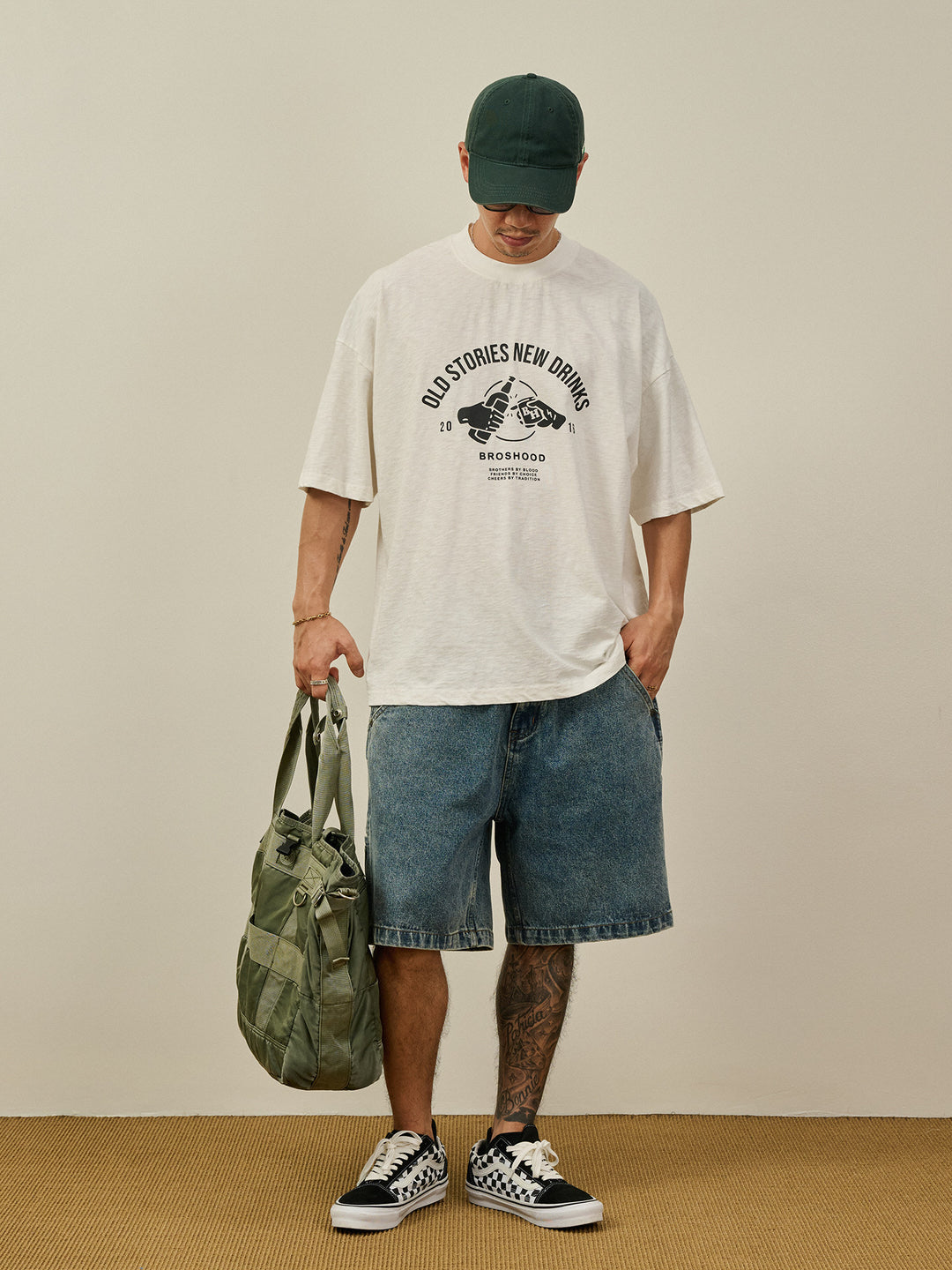 Slub Cotton Print Tee