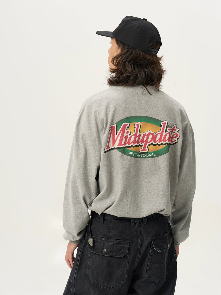 Logo Contrast Motif Print Tee