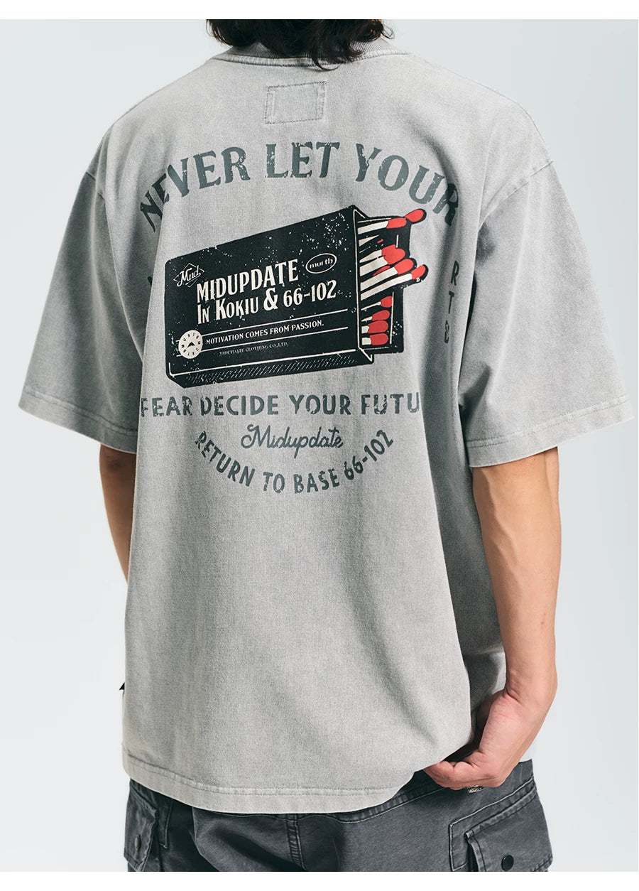 MU540 Vintage Wash Casual Matchbox Tee
