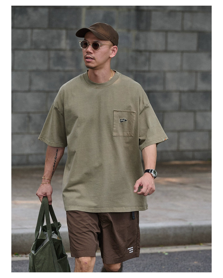 Acid Wash Flag Logo Tee