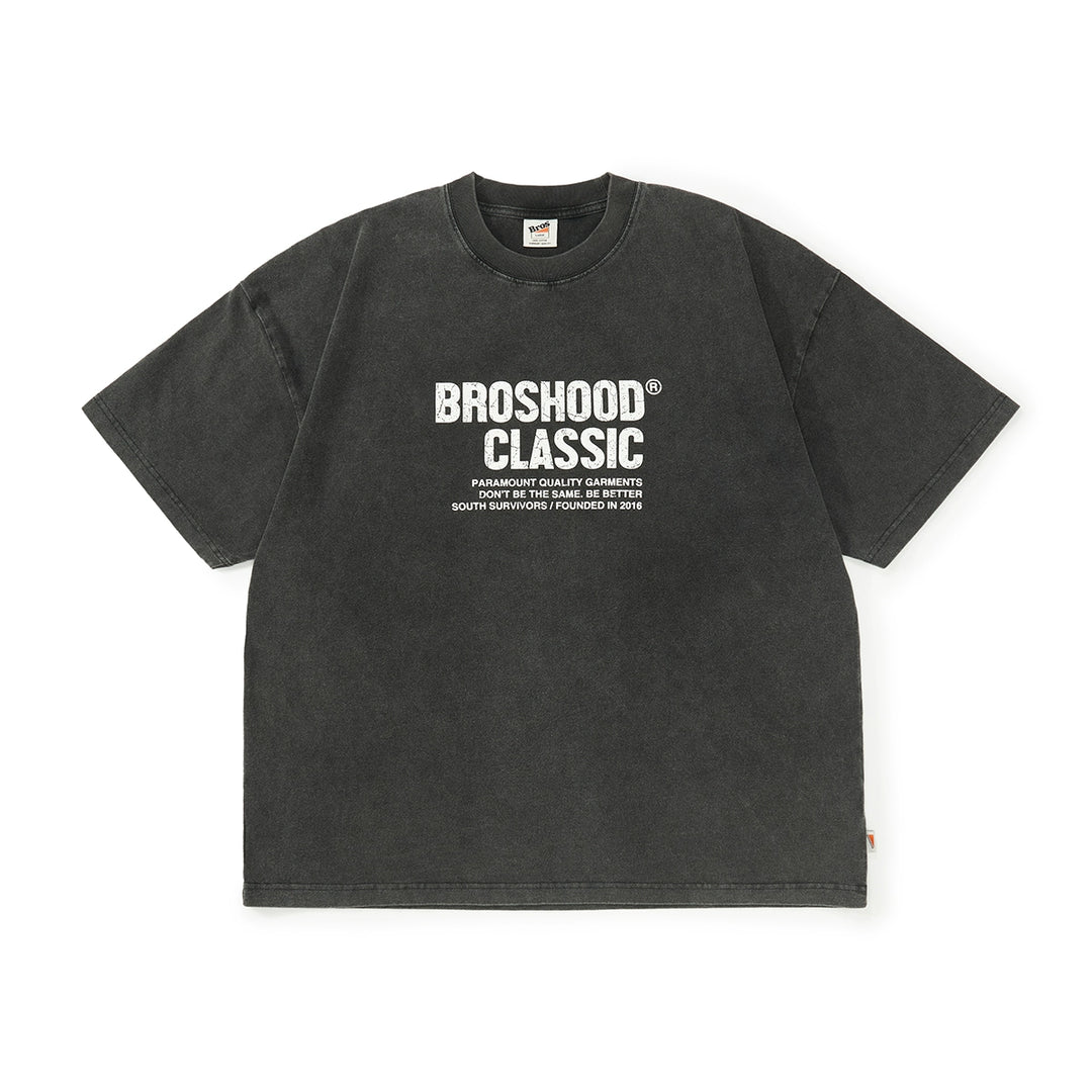 Acid Wash Logo Print Tee