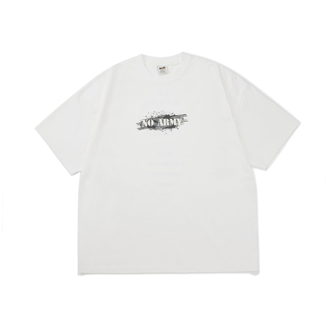 "No Army" Camo Print Tee