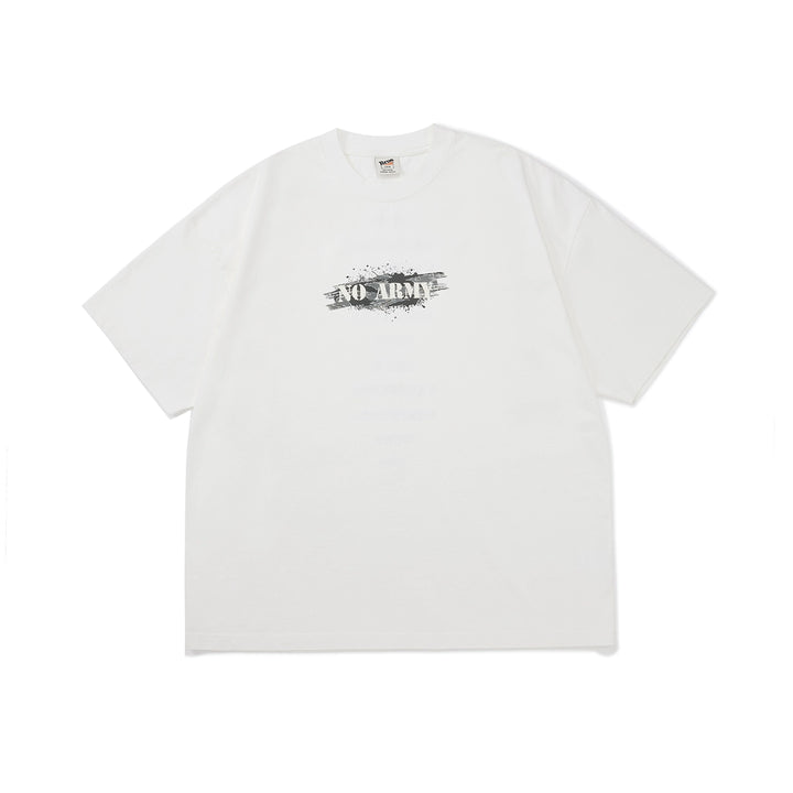 "No Army" Camo Print Tee