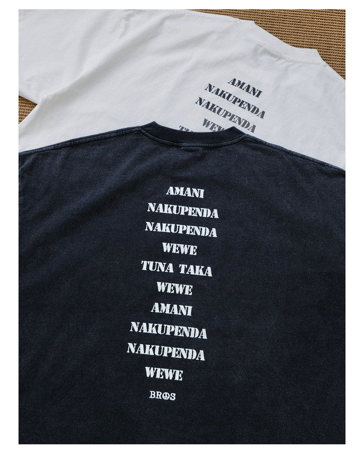 "No Army" Camo Print Tee