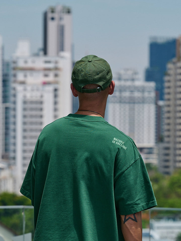 Acid Wash Slogan Print Tee