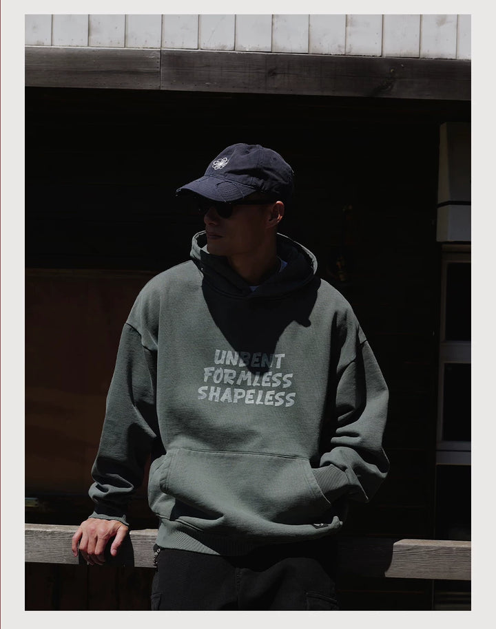 Wax-Dye Washed Fleece Hoodie