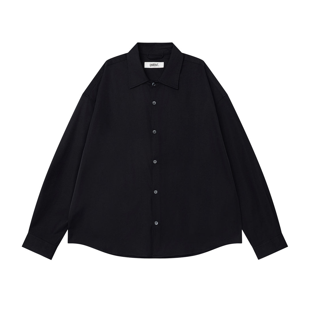 Solid Anti-Wrinkle Long-Sleeve Shirt