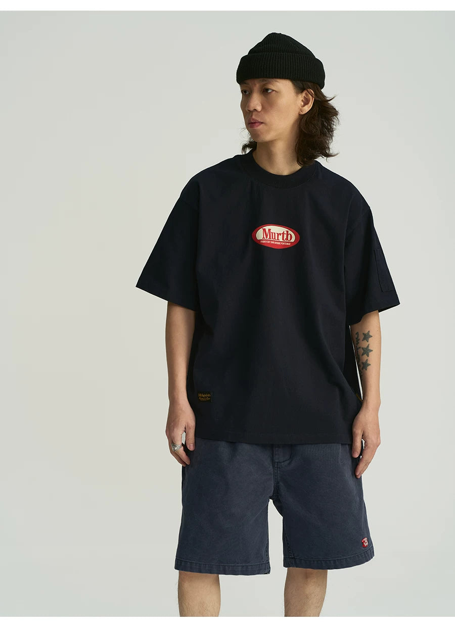 MU536 Minimalist Commuter Contrast Color Tee