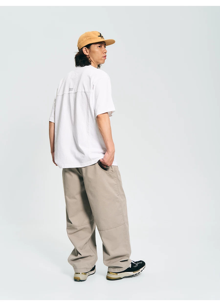 MU539 Vintage American Print Panel Tee