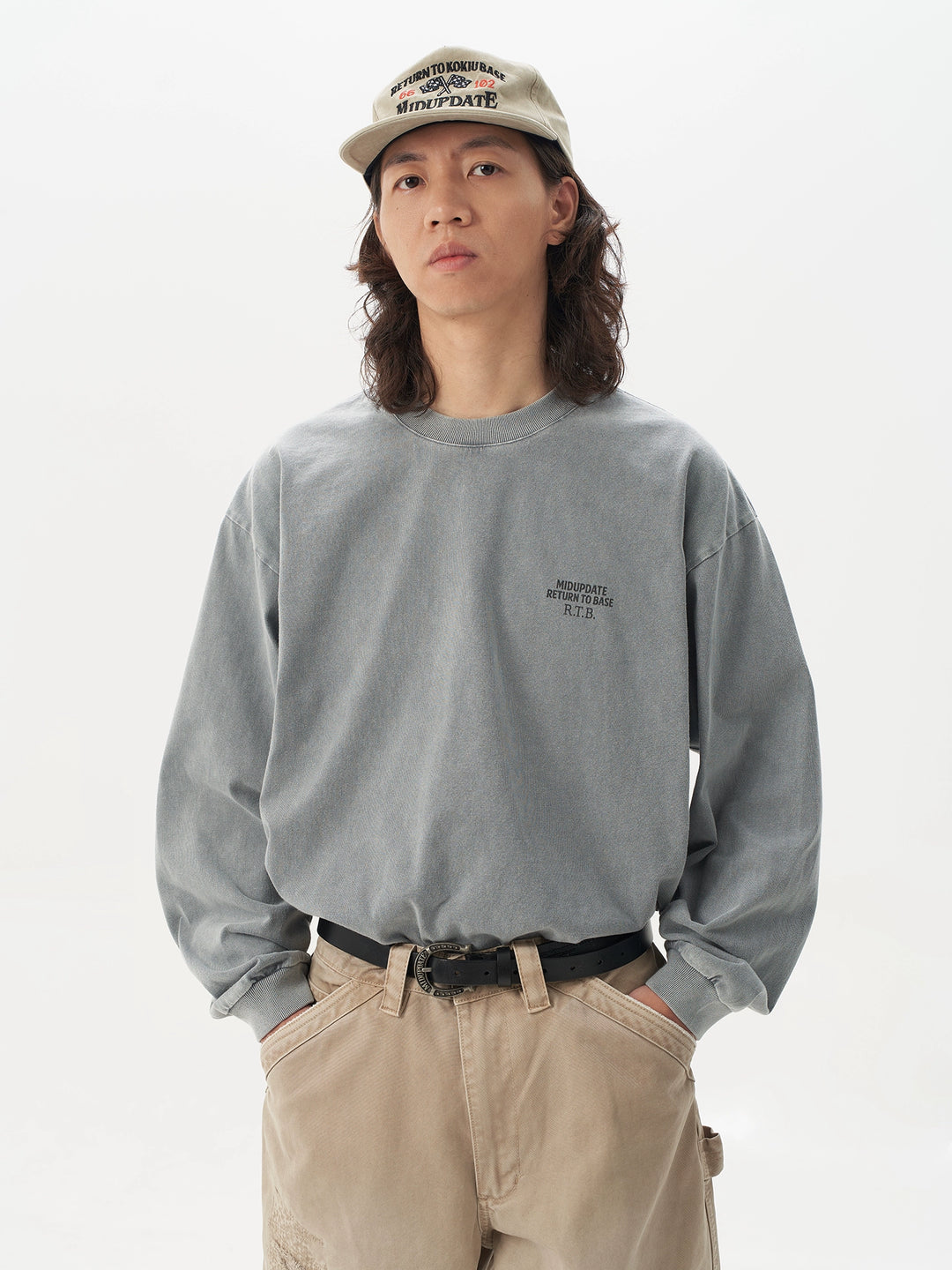 Racing Graphic Print Long Sleeve T-Shirt