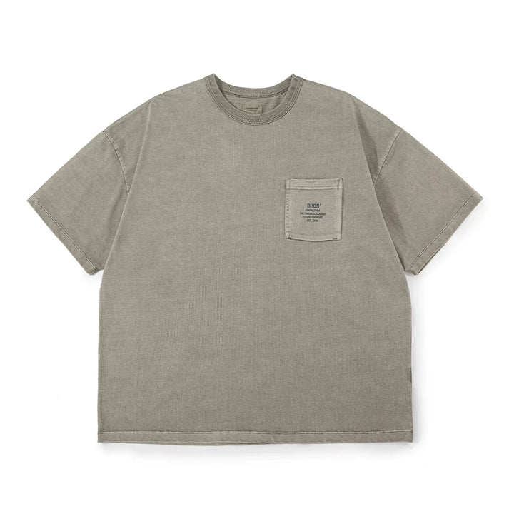 Vintage Wax-Dye Pocket Print Tee