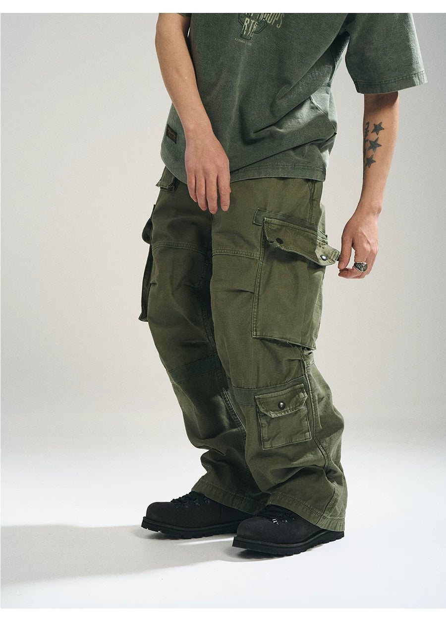 MUP25186 Distressed Military Cargo Pants