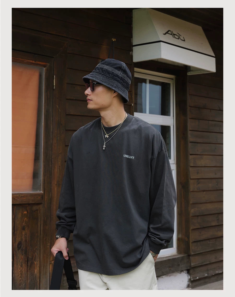 "CLASSIC" WASHED DISTRESSED LS