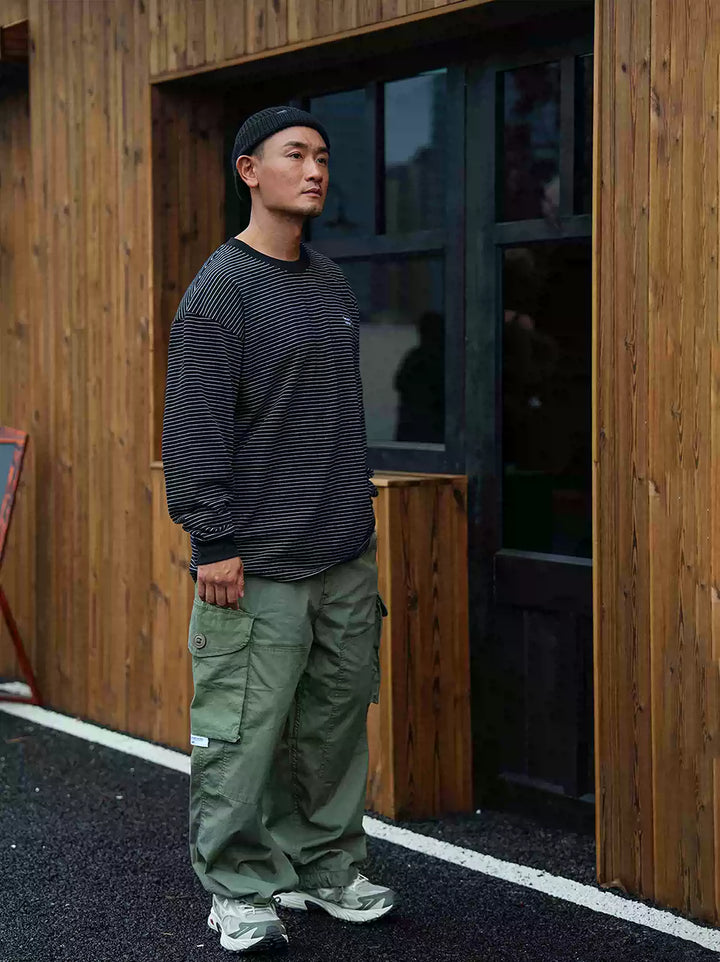 LAPRIMA 25AW LAP STRIPED HEAVY LS