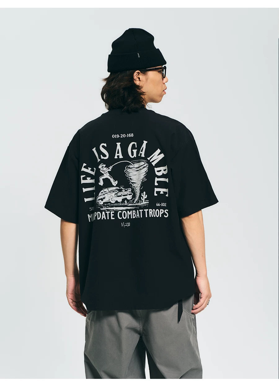 MU541 Vintage Western Cowboy Graphic Tee