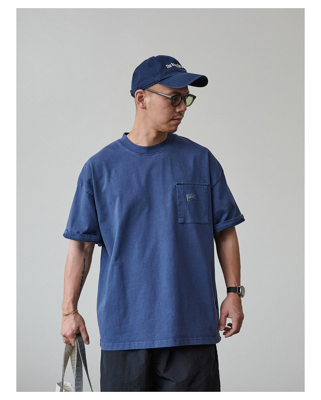 Acid Wash Flag Logo Tee