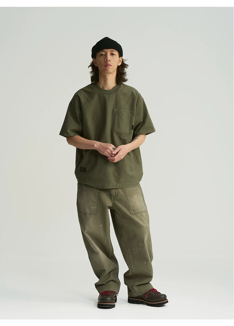 MU560 Minimalist Versatile Washed Pocket Tee