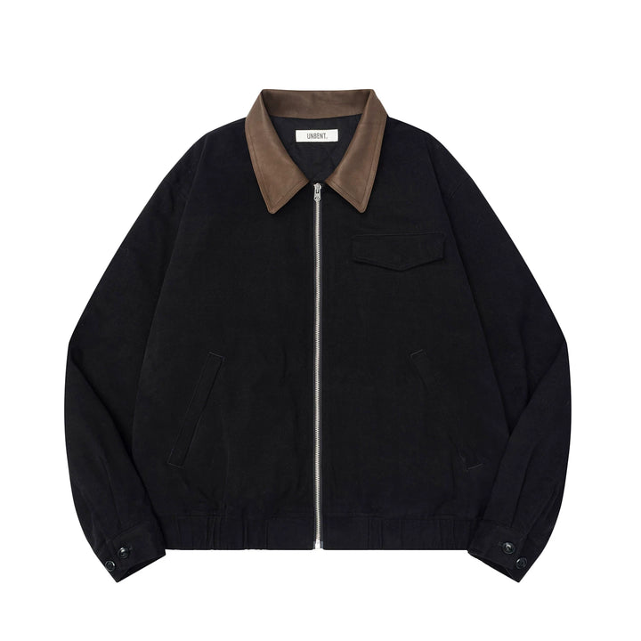 Horsehide Collar Harrington Jacket