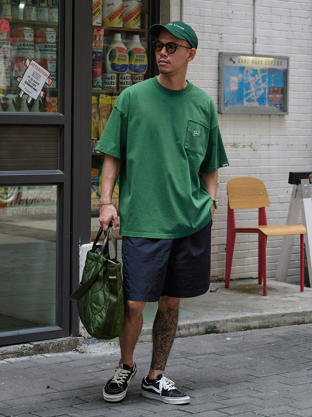 Acid Wash Flag Logo Tee