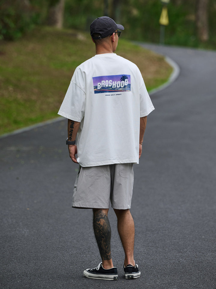 Vintage Summer Night Print Tee