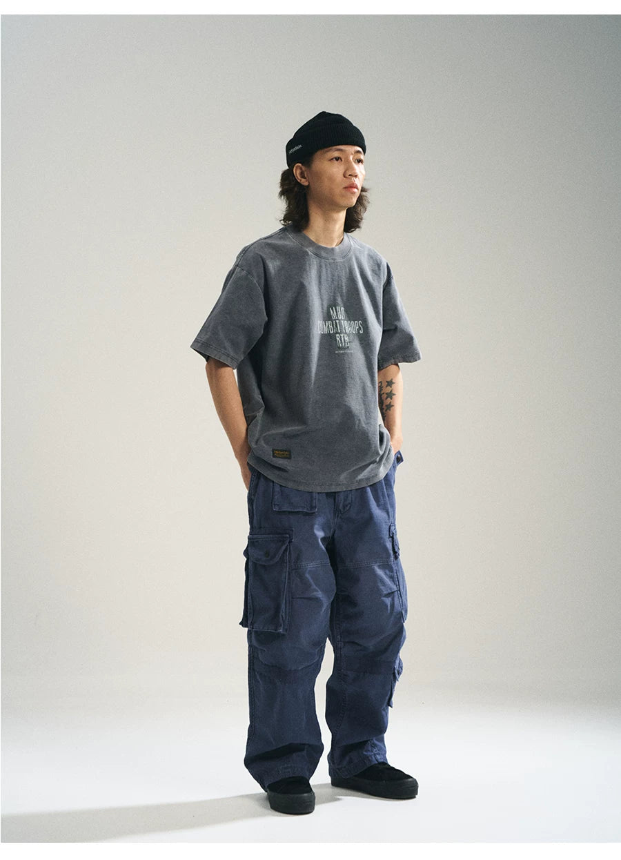 MUP25186 Distressed Military Cargo Pants