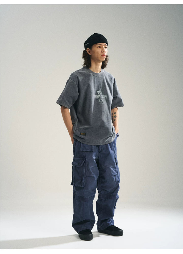 MUP25186 Distressed Military Cargo Pants