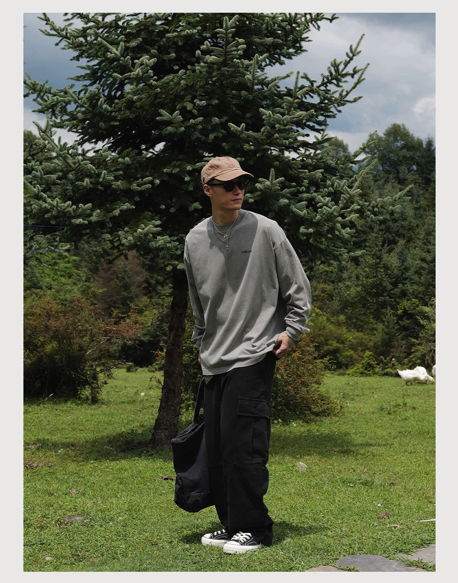 "CLASSIC" WASHED DISTRESSED LS