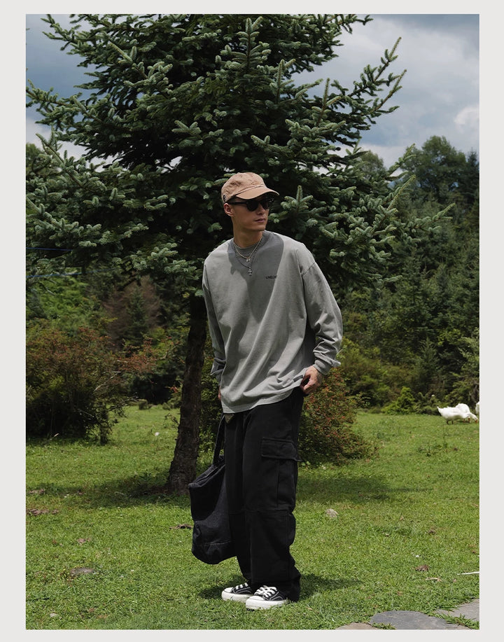 "CLASSIC" WASHED DISTRESSED LS