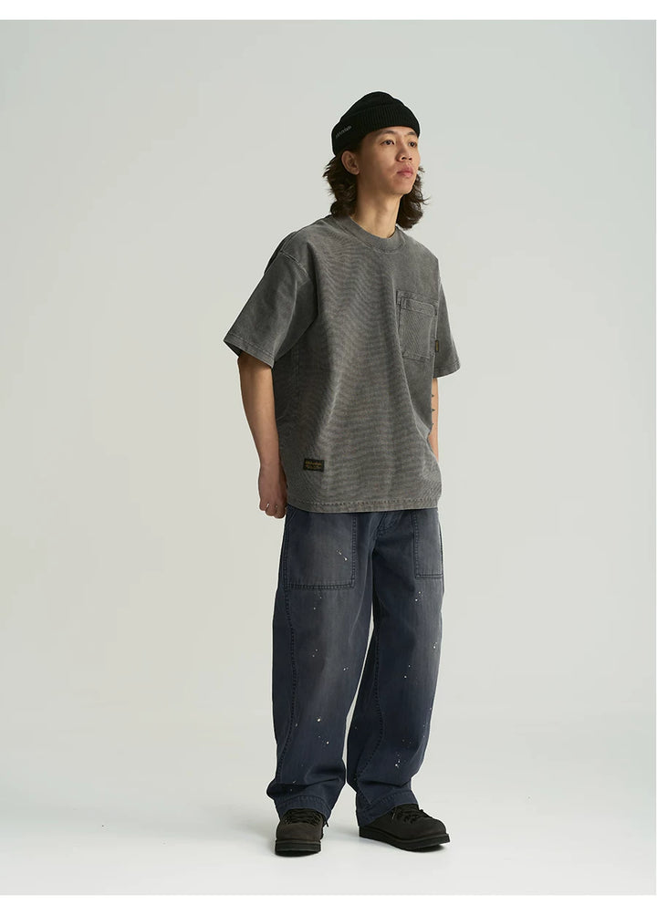MU560 Minimalist Versatile Washed Pocket Tee