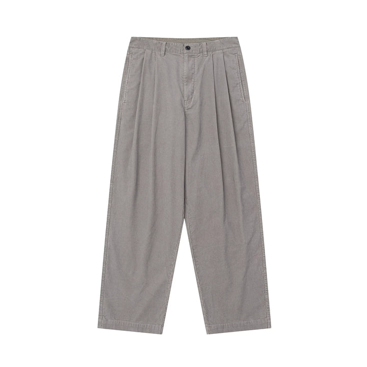 Double Pleat Corduroy Pants