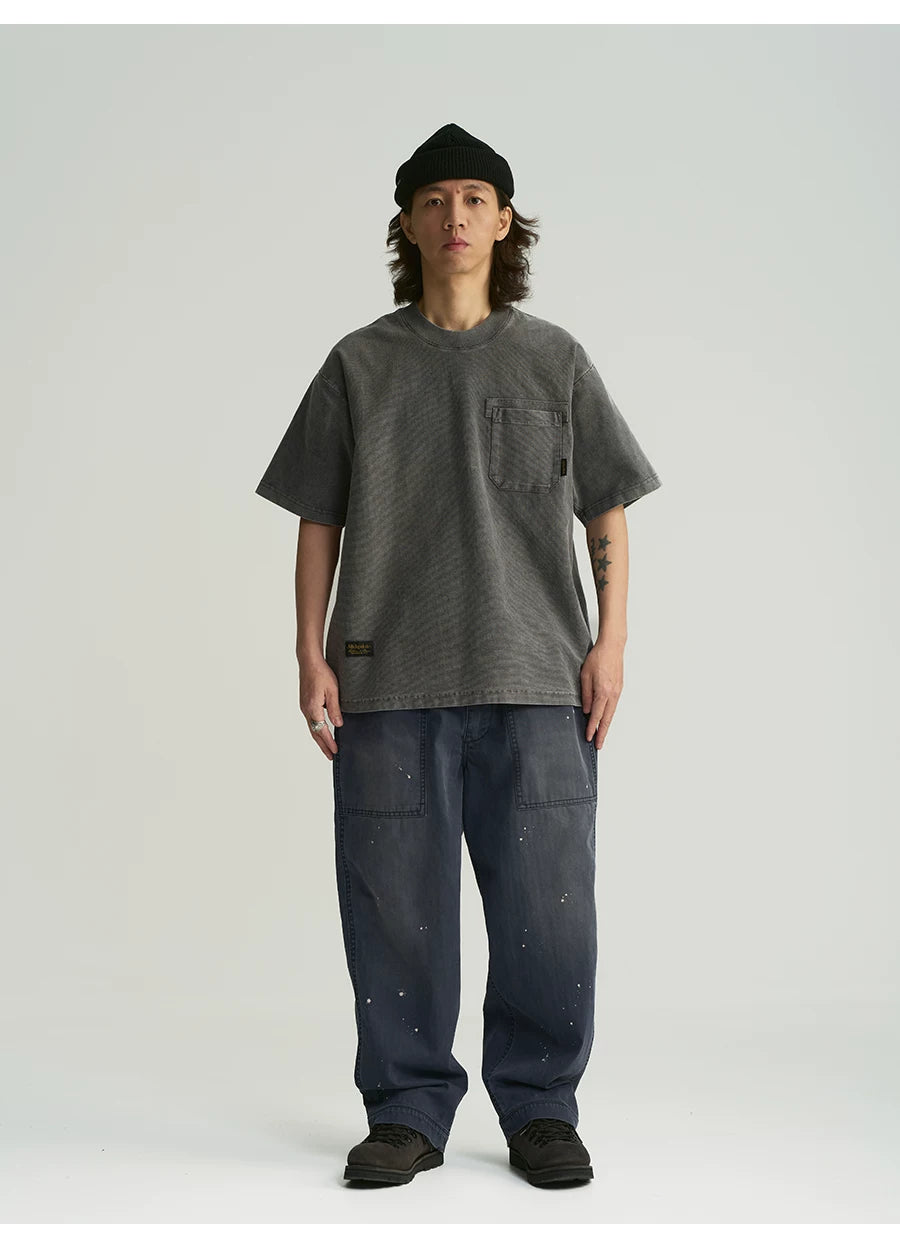 MU560 Minimalist Versatile Washed Pocket Tee