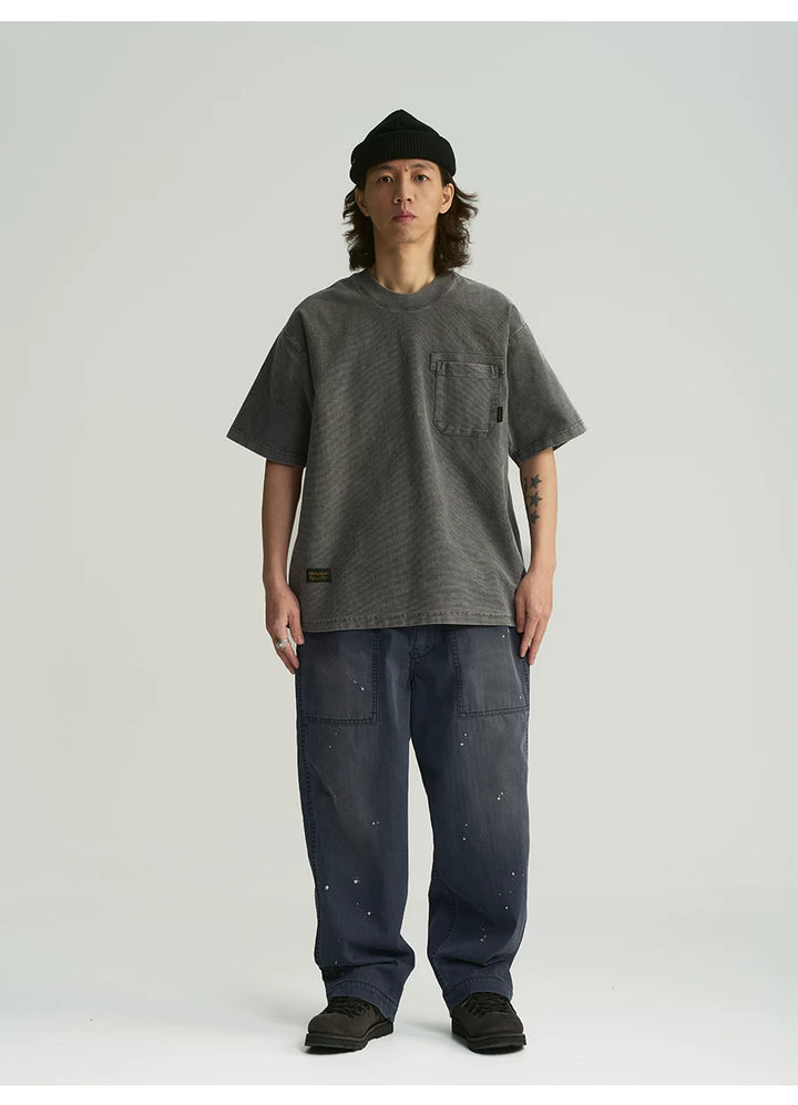 MU560 Minimalist Versatile Washed Pocket Tee