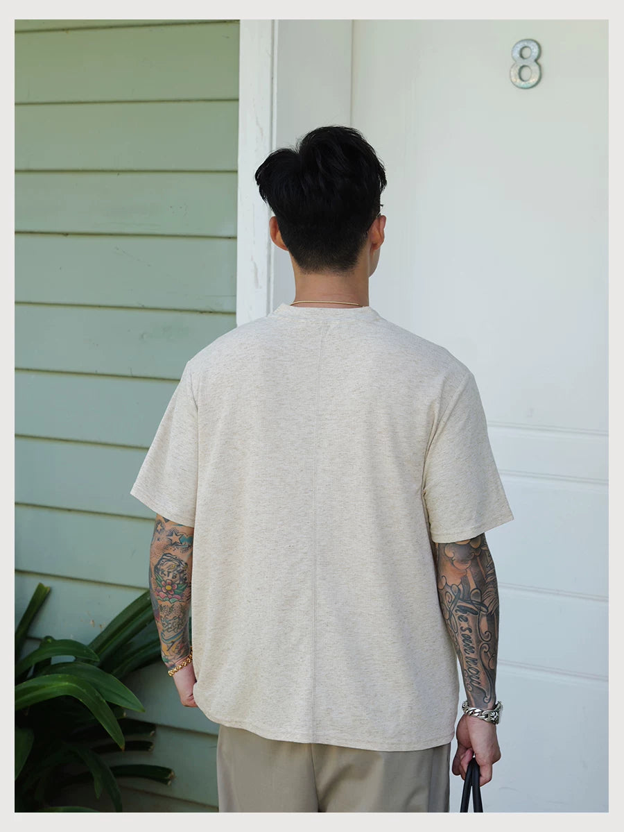 Linen Henley Tee