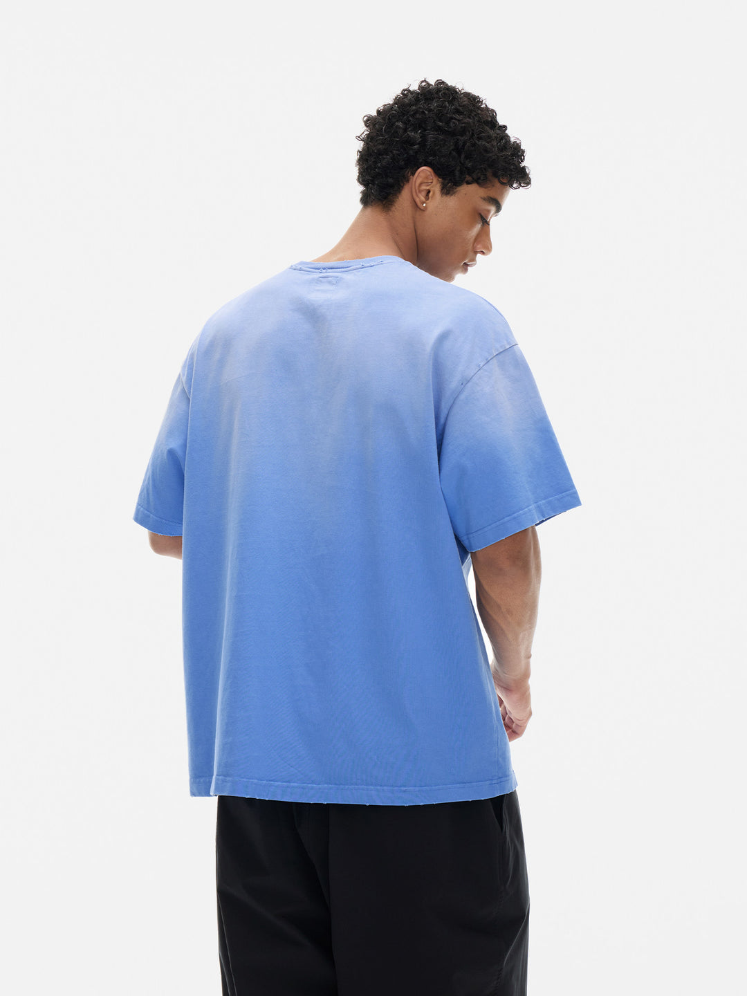 Gradient Acid Wash Logo Tee