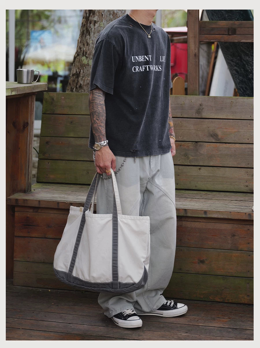 Crackle Distressed Print Tee