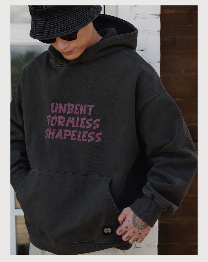 Wax-Dye Washed Fleece Hoodie