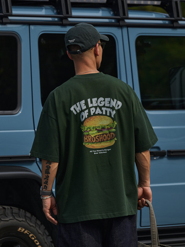Burger Punch Print Tee