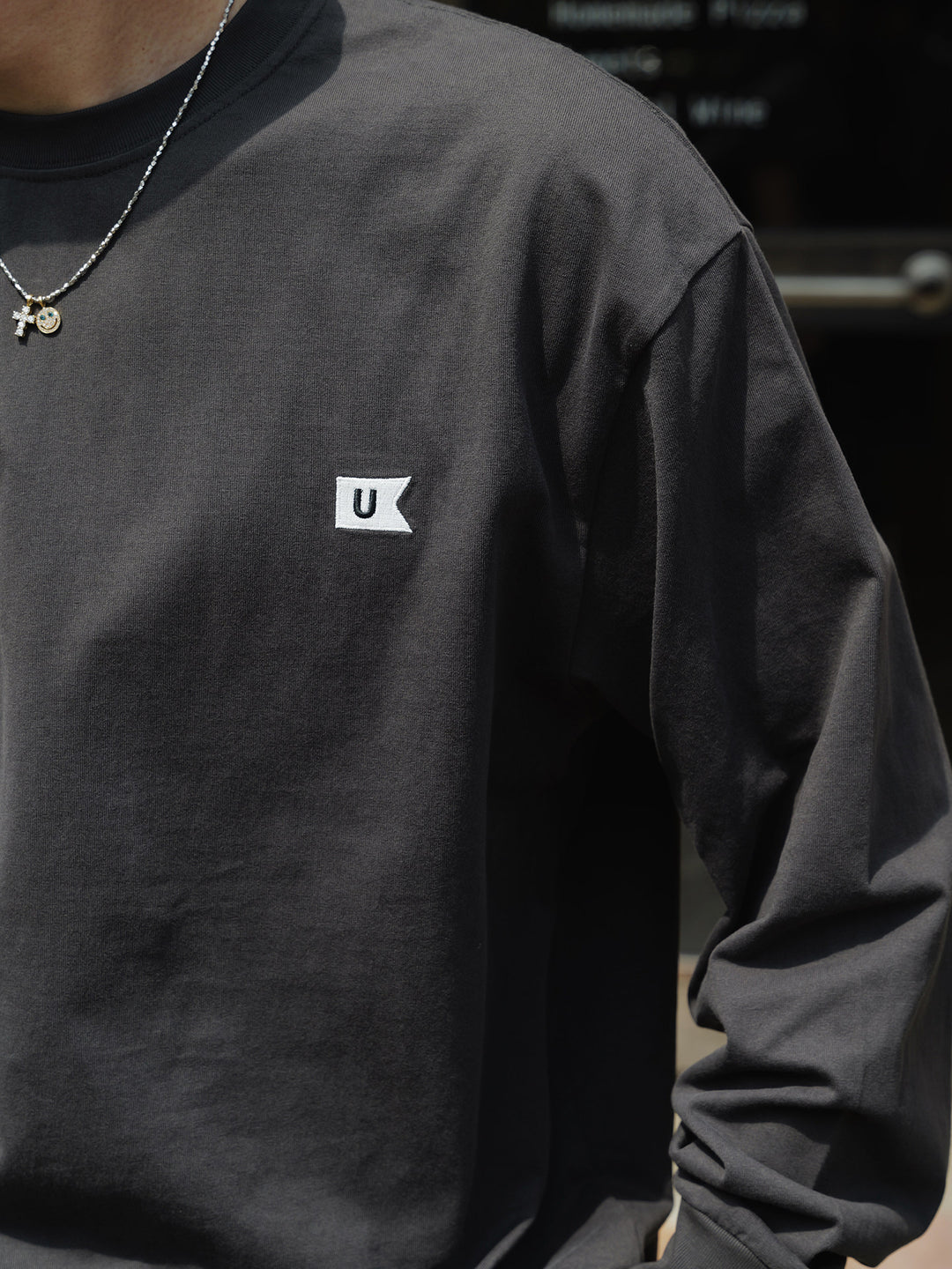 Basic Embroidered Long-Sleeve