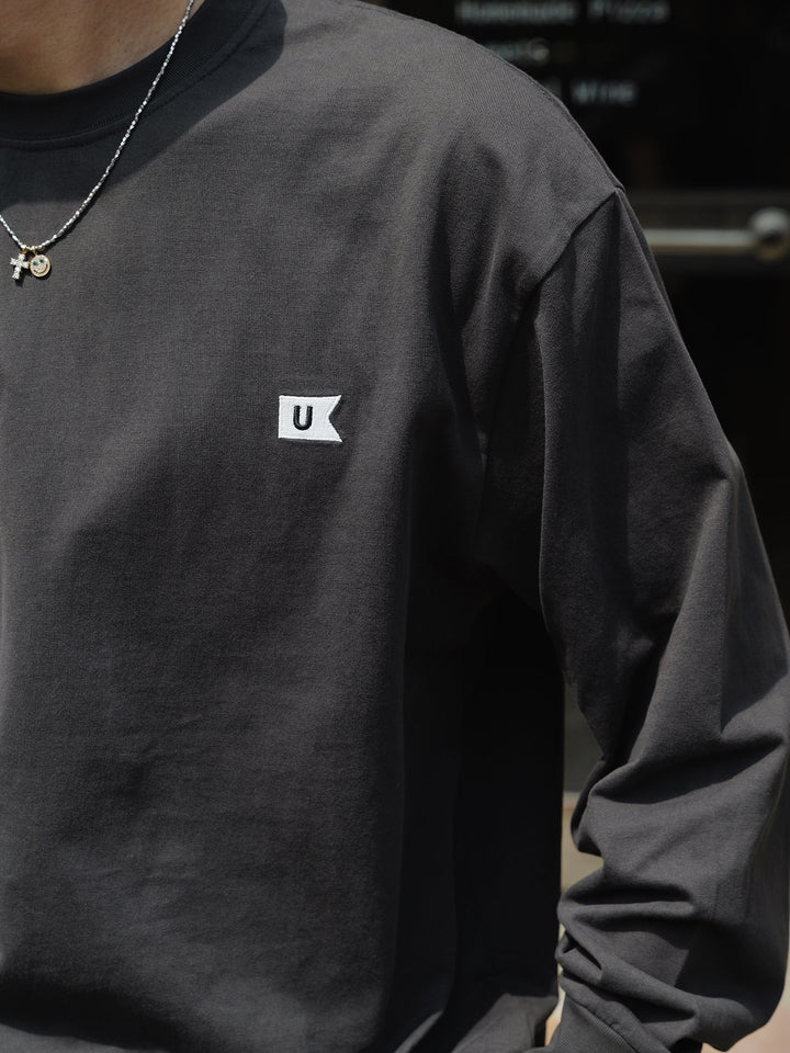 Basic Embroidered Long-Sleeve