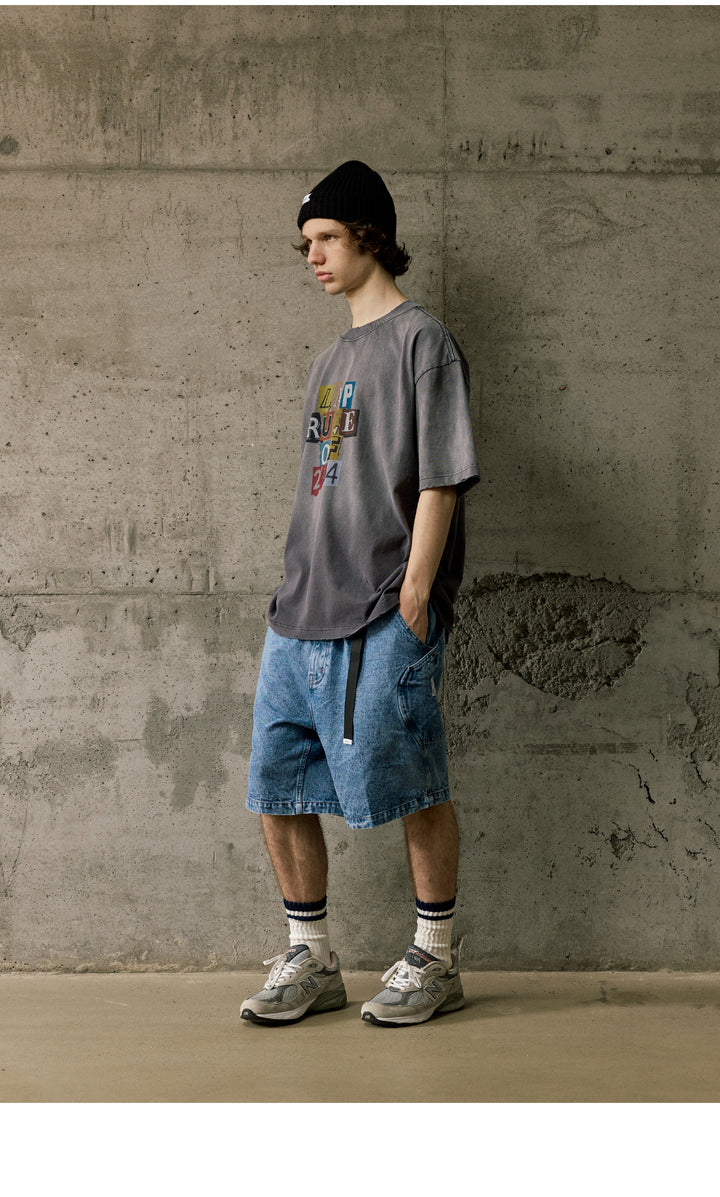 "Rule of 2024" Distress Washed Tee