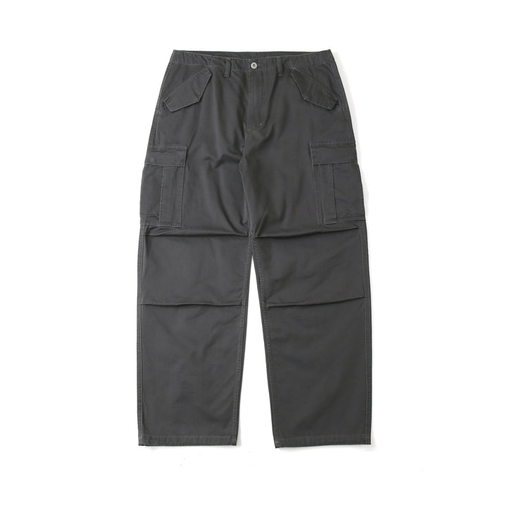 Light Wash Heavy Cotton Cargo Pants