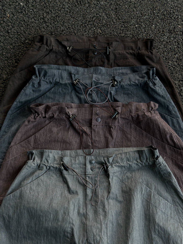 Acid Wash Cargo Skirt